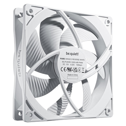 be quiet! Pure Wings 3 Reverse 3-Pack 120mm PWM white
