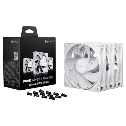 be quiet! Pure Wings 3 Reverse 3-Pack 120mm PWM white