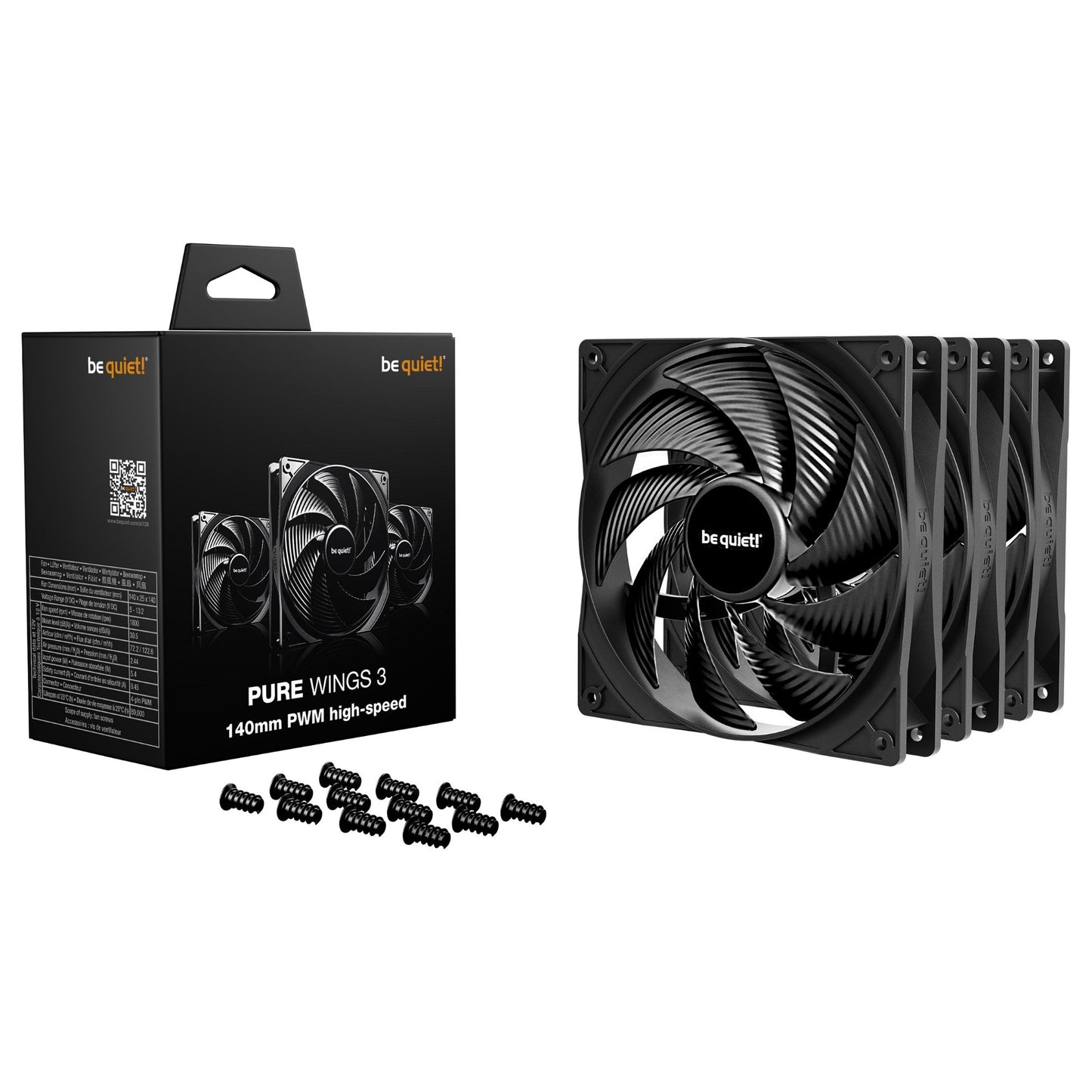 be quiet! Pure Wings 3 140mm PWM HS 3-Pack
