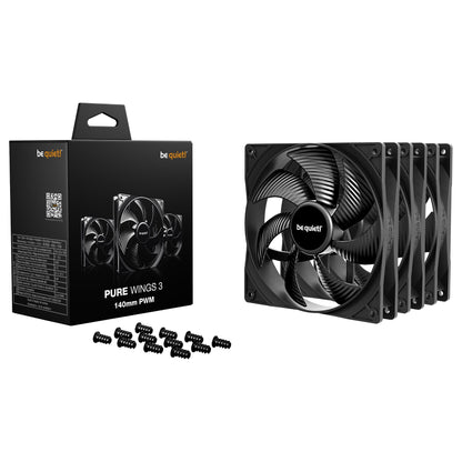 be quiet! Pure Wings 3 Reverse 3-Pack 140mm PWM black