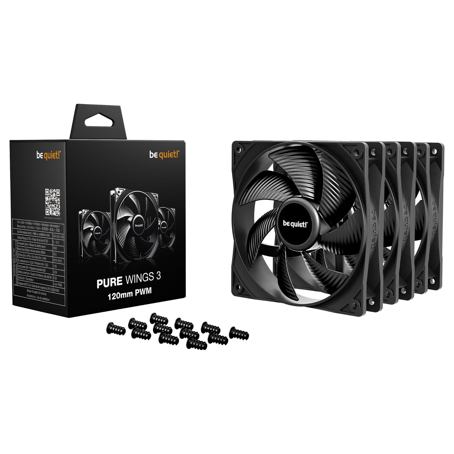 be quiet! Pure Wings 3 120mm PWM 3-Pack