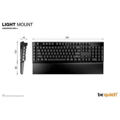 be quiet! Light Mount Silent Tactile Gaming Tastatur USB DE RGB