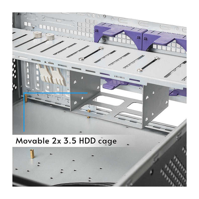 Mini Chieftec Rack-Servergehäuse UNC-409S-AIO-OP Black