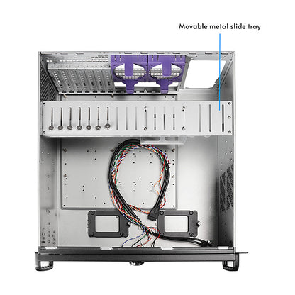 Mini Chieftec Rack-Servergehäuse UNC-409S-AIO-OP Black