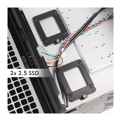 Mini Chieftec Rack-Servergehäuse UNC-409S-AIO-OP Black