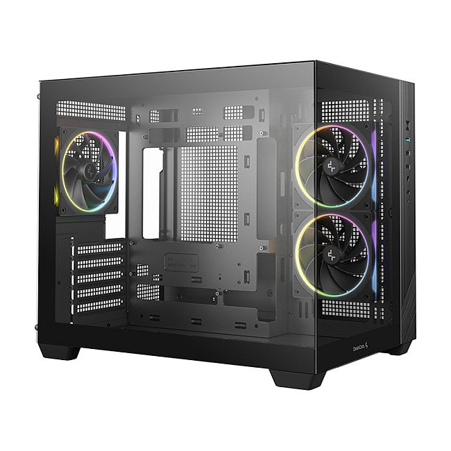 DeepCool CG330 3F Micro ATX Mini ITX ARGB Glas black