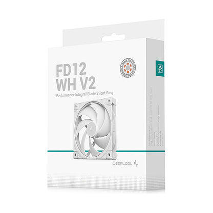 K COOLER DeepCool FD12 V2 120mm PWM Gehäuselüfter white
