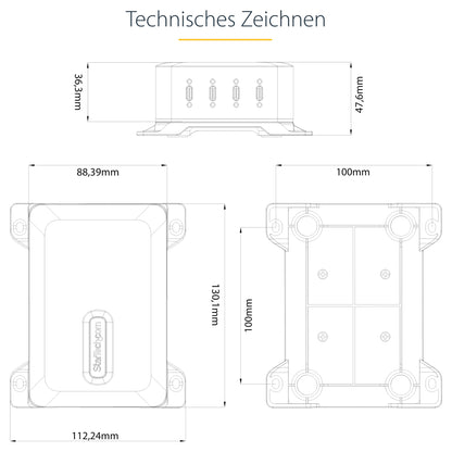 StarTech 4 Port USB C GaN Ladegerät 240W PD 3.1 Silber