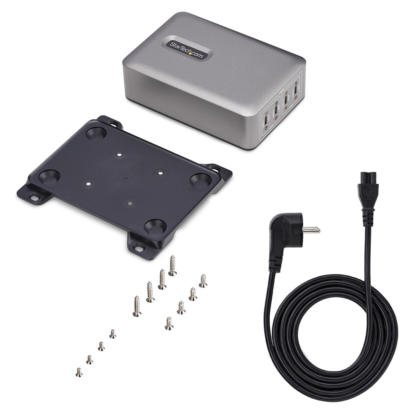 StarTech 4 Port USB C GaN Ladegerät 240W PD 3.1 Silber