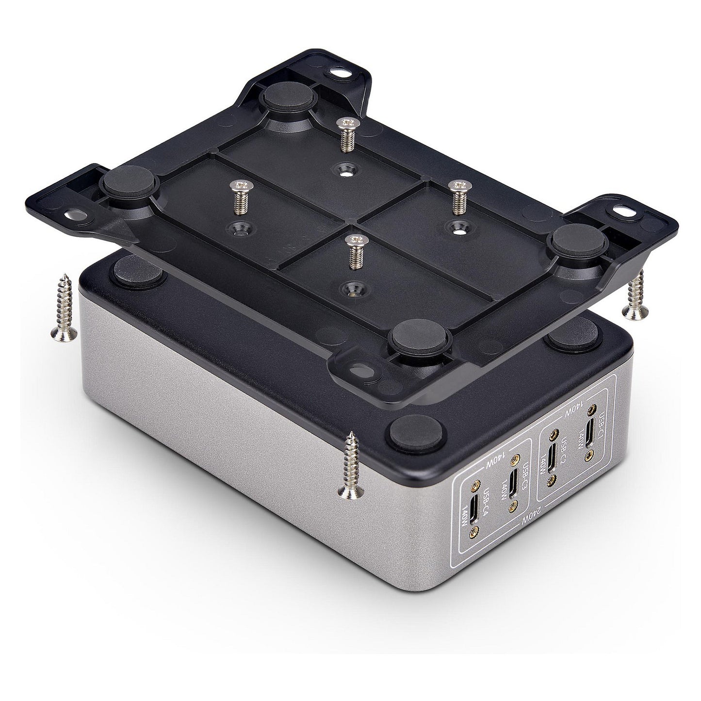 StarTech 4 Port USB C GaN Ladegerät 240W PD 3.1 Silber