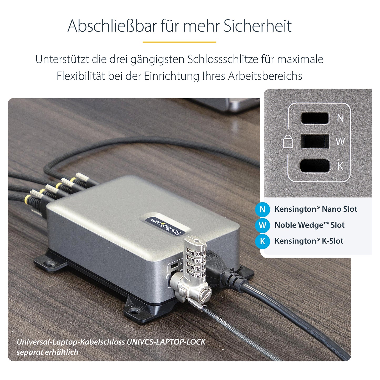StarTech 4 Port USB C GaN Ladegerät 240W PD 3.1 Silber