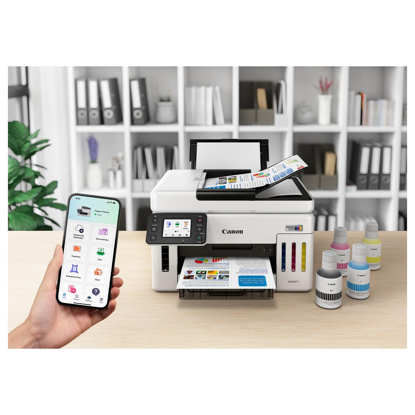T Canon MAXIFY GX6150 MegaTank - Multifunktionsdrucker - Farbe - Tintenstrahl 3in1