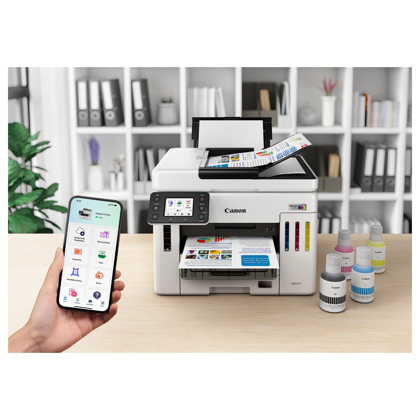 T Canon MAXIFY GX7150 MegaTank - Multifunktionsdrucker - Farbe - Tintenstrahl 4in1