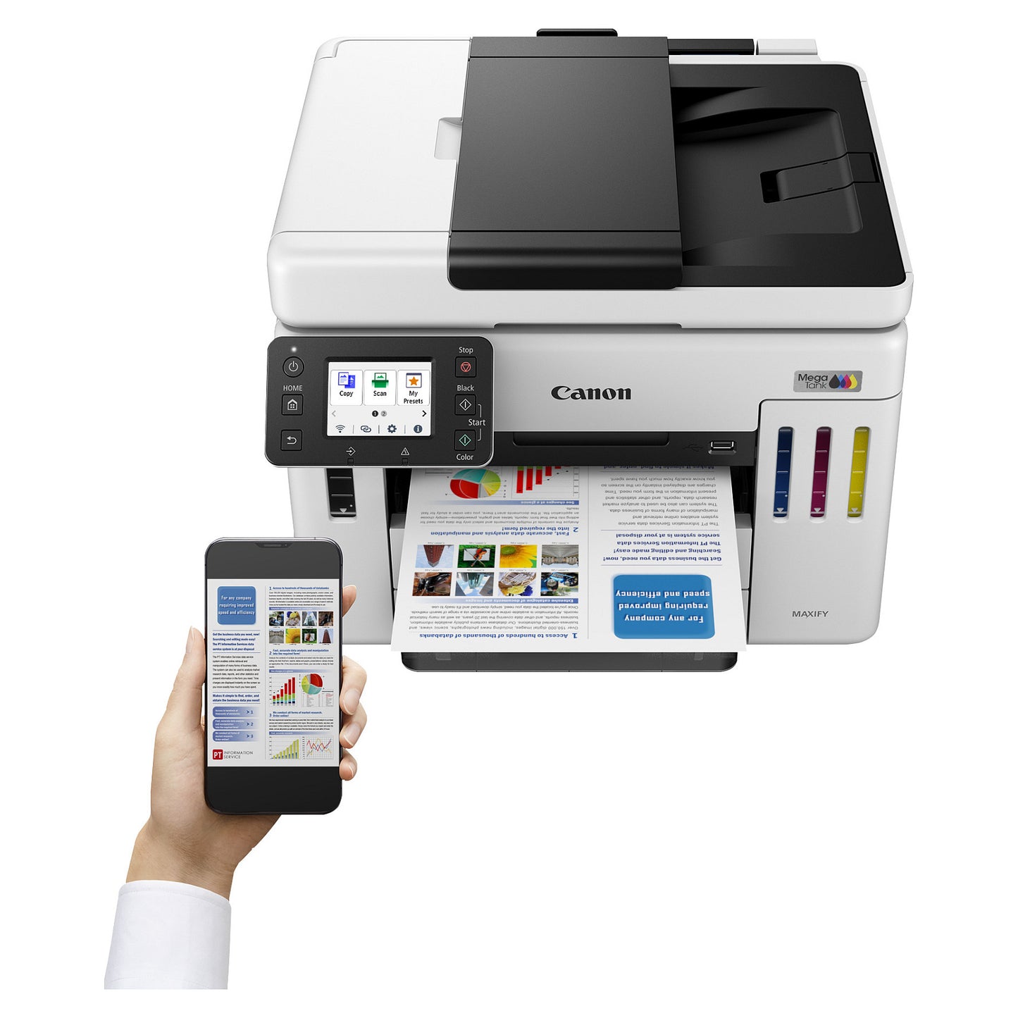 T Canon MAXIFY GX7150 MegaTank - Multifunktionsdrucker - Farbe - Tintenstrahl 4in1