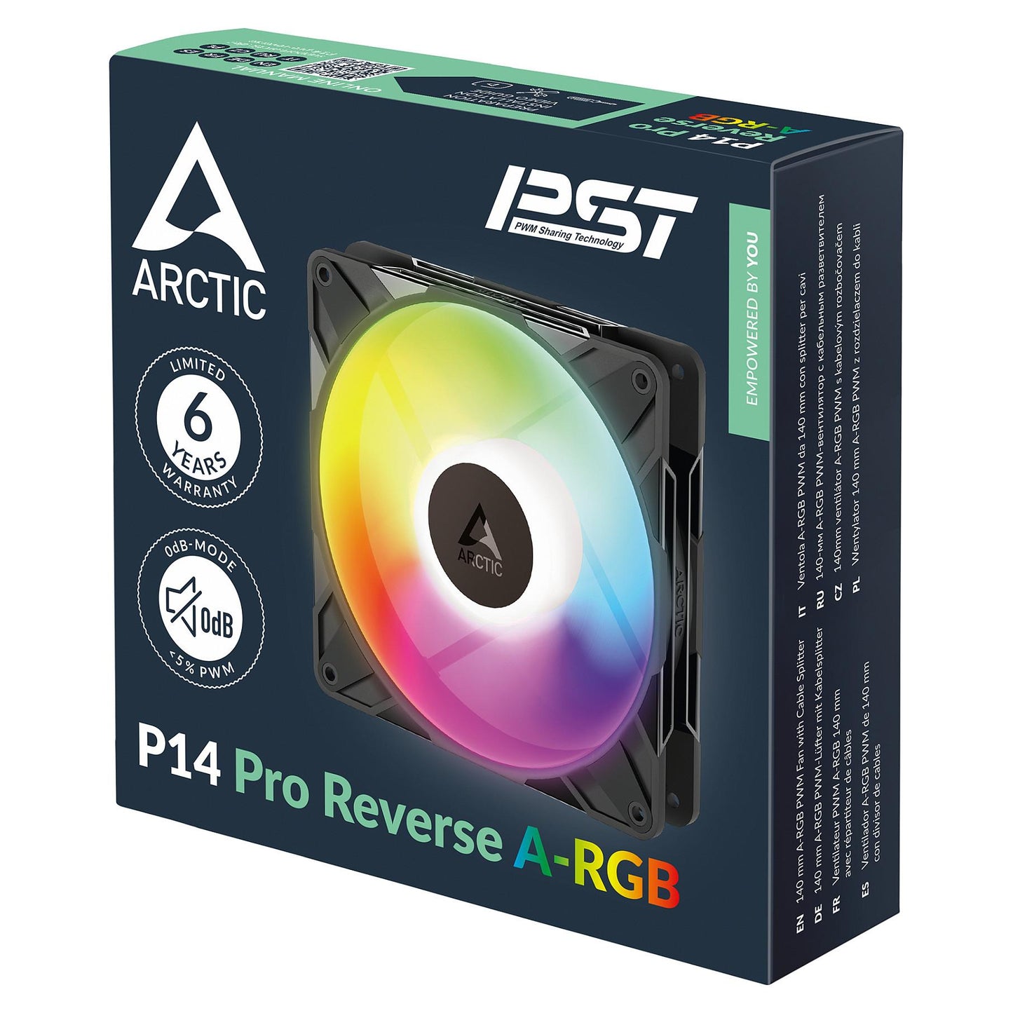 ARCTIC P14 Pro Reverse PWM Lüfter A-RGB - 3 Pack