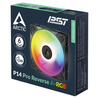 ARCTIC P14 Pro Reverse PWM Lüfter A-RGB - 3 Pack