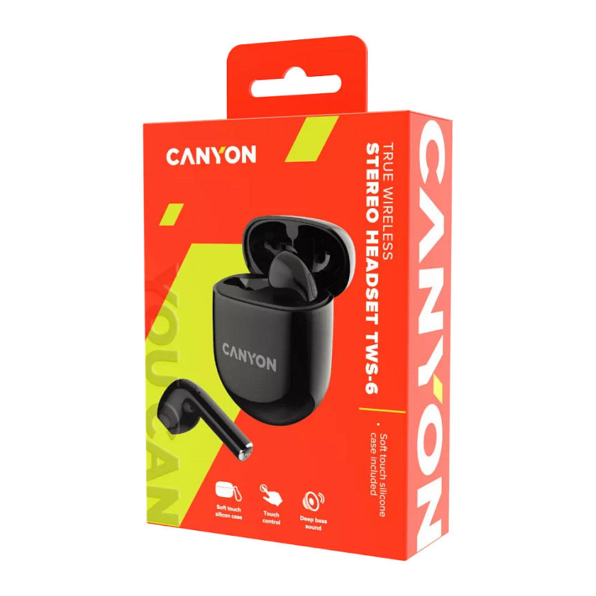 Canyon TWS-6 In-Ear-Buds True Wireless black