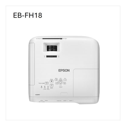 (1920 x 1080) Epson EB-FH18 Projektor 4100 Lumen 3LCD Speaker White FHD