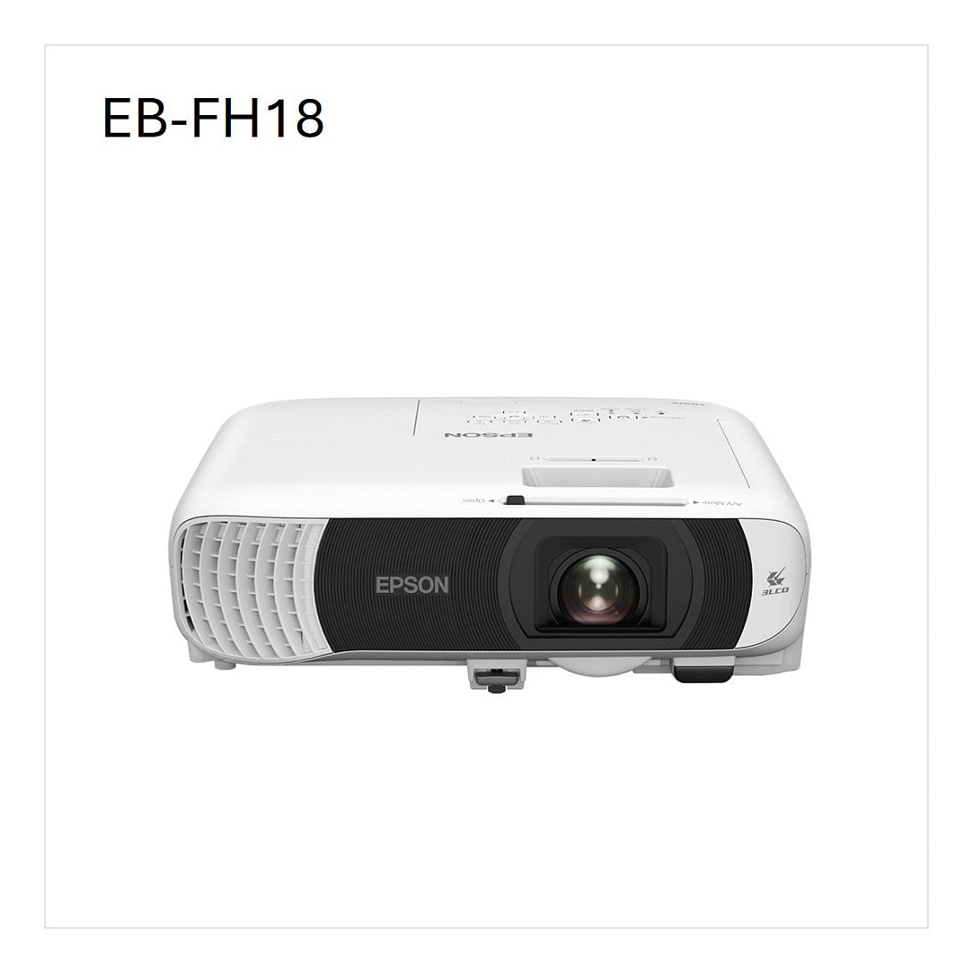 (1920 x 1080) Epson EB-FH18 Projektor 4100 Lumen 3LCD Speaker White FHD