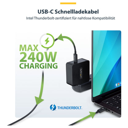 Thunderbolt-Kabel 80Gbps/120Gbps (5) 1m black