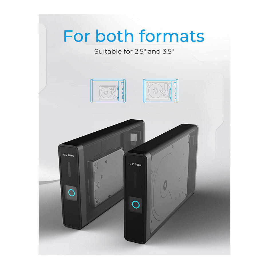 3.2 2,5"+3,5" SATA3 HDD/SSD USB Typ-C m.Hub