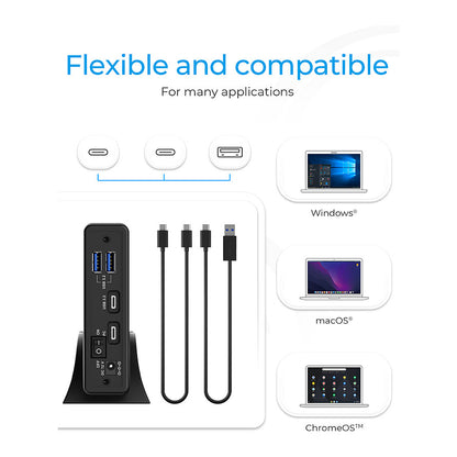 3.2 2,5"+3,5" SATA3 HDD/SSD USB Typ-C m.Hub