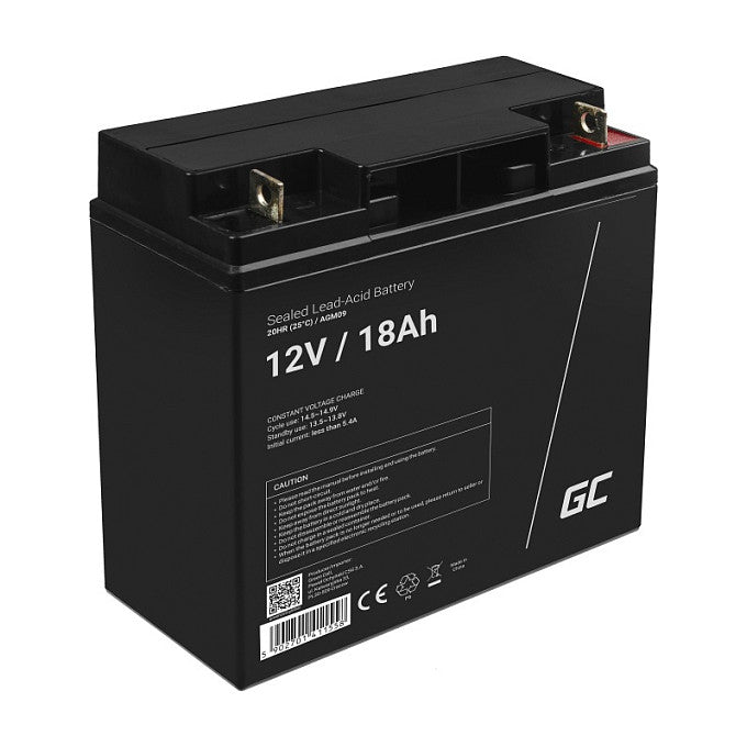 Green Cell Ersatzbatterie AGM09 12V/18Ah SLA