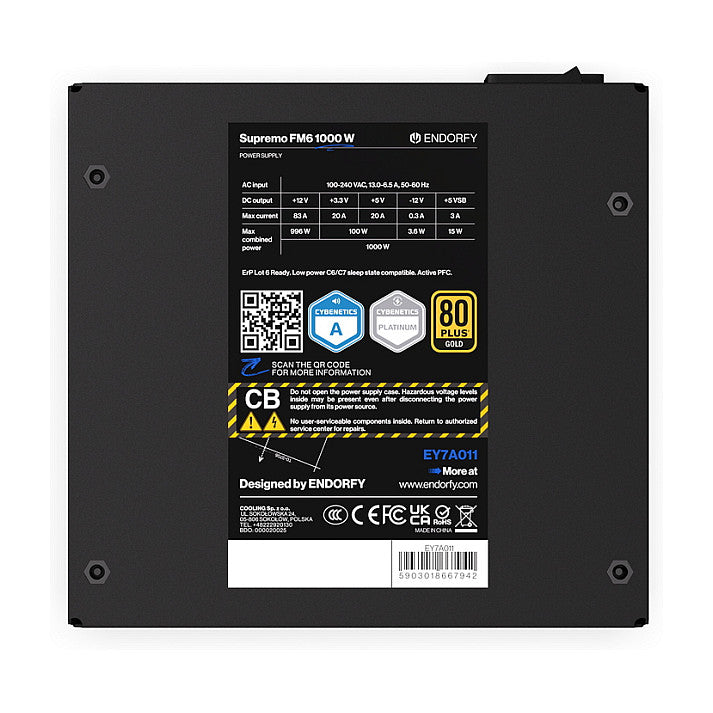 1000W ENDORFY Supremo FM6 80 PLUS Gold
