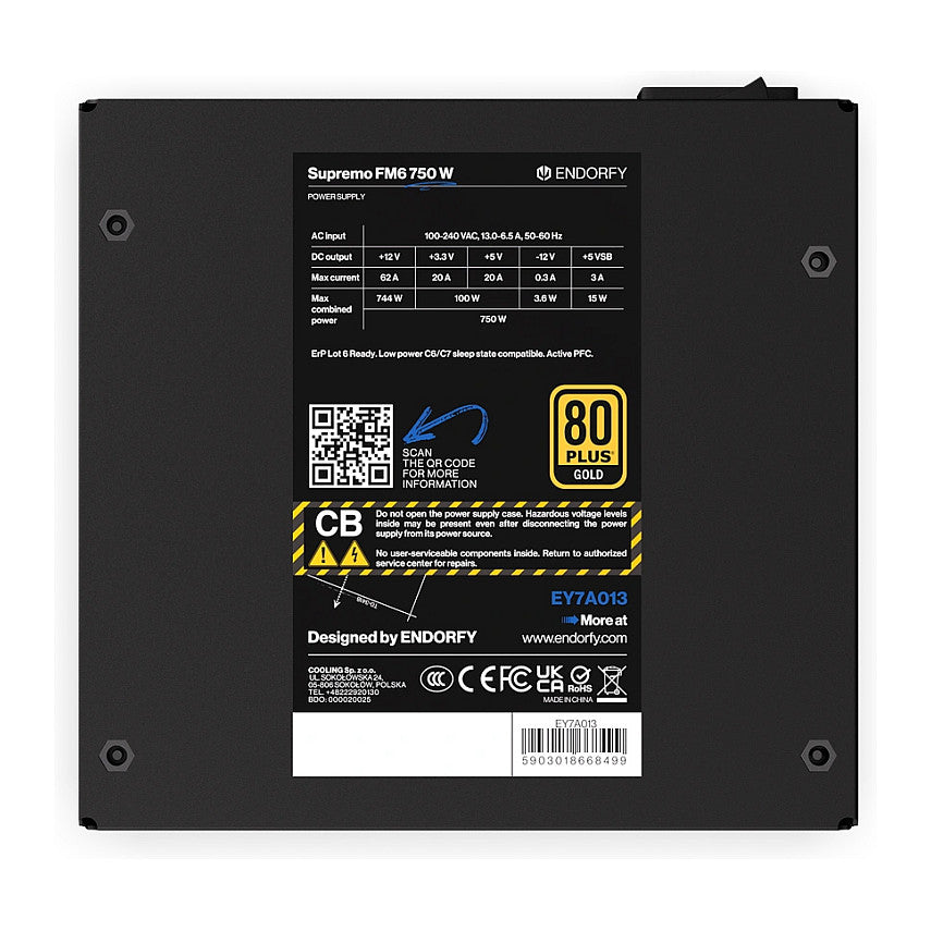 750W ENDORFY Supremo FM6 80 PLUS Gold