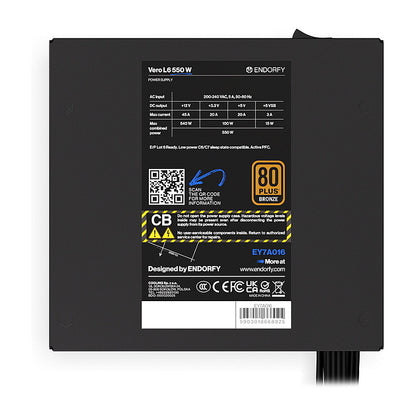 550W ENDORFY Vero L6 80 PLUS Bronze