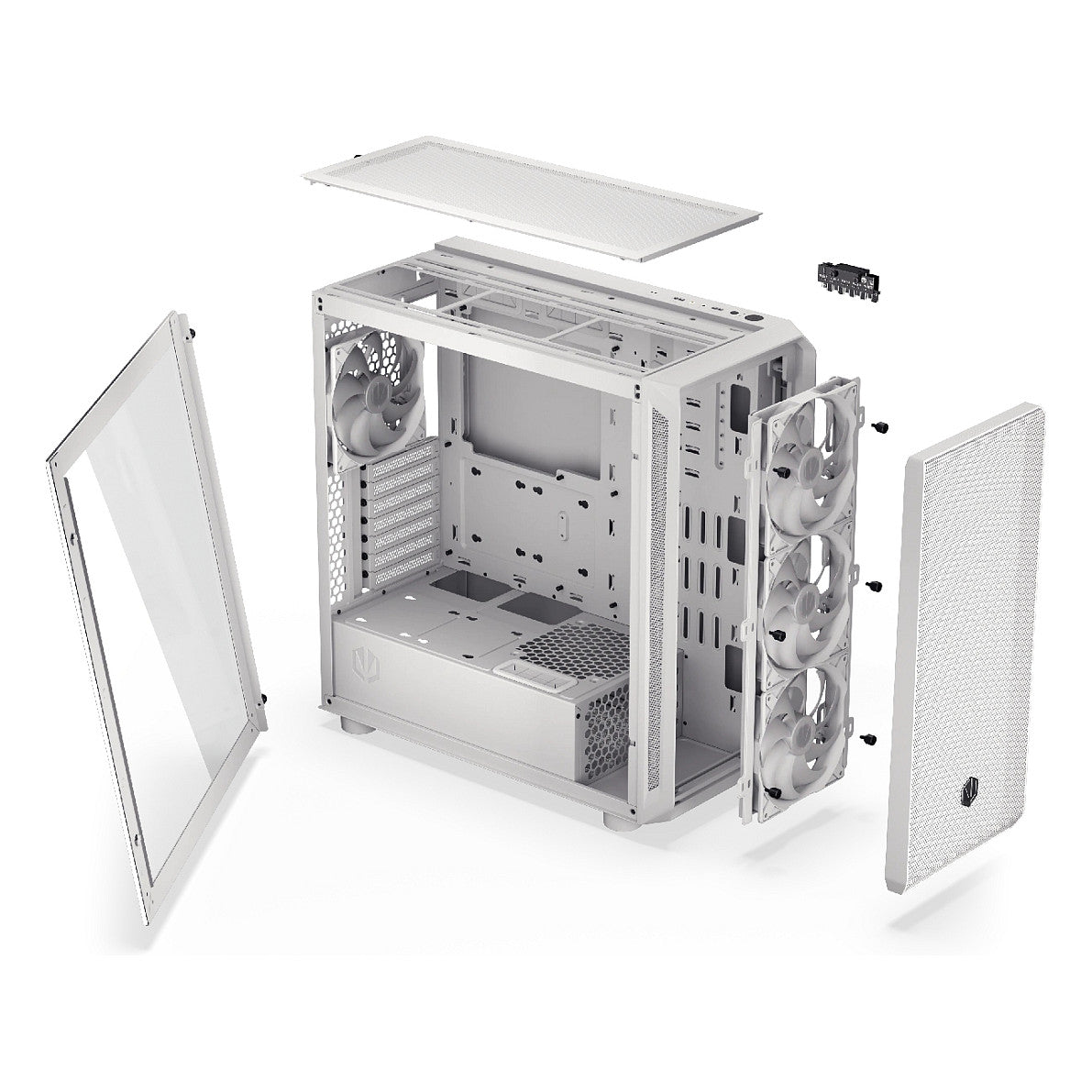 ENDORFY Arx 700 ARGB White Tempered Glass