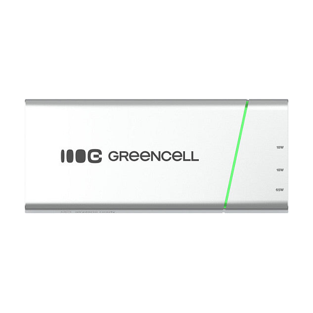 Powerbank Green Cell PowerPlay Ultra 1xUSB-A 2xUSB-C Power Delivery 20800mAh 65W Black