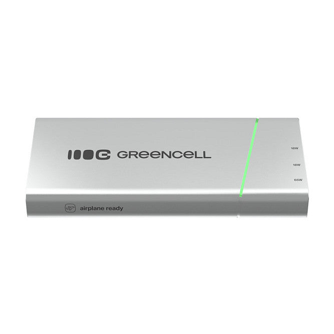 Powerbank Green Cell PowerPlay Ultra 1xUSB-A 2xUSB-C Power Delivery 20800mAh 65W Black