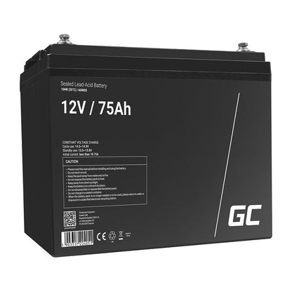 Green Cell AGM25 Plombierte Bleisäure 75Ah 12V