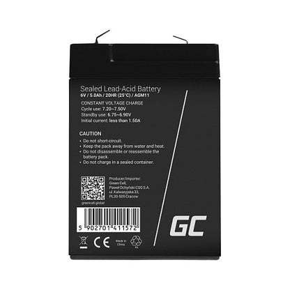 Green Cell USV-Akku Sealed Lead Acid 5Ah