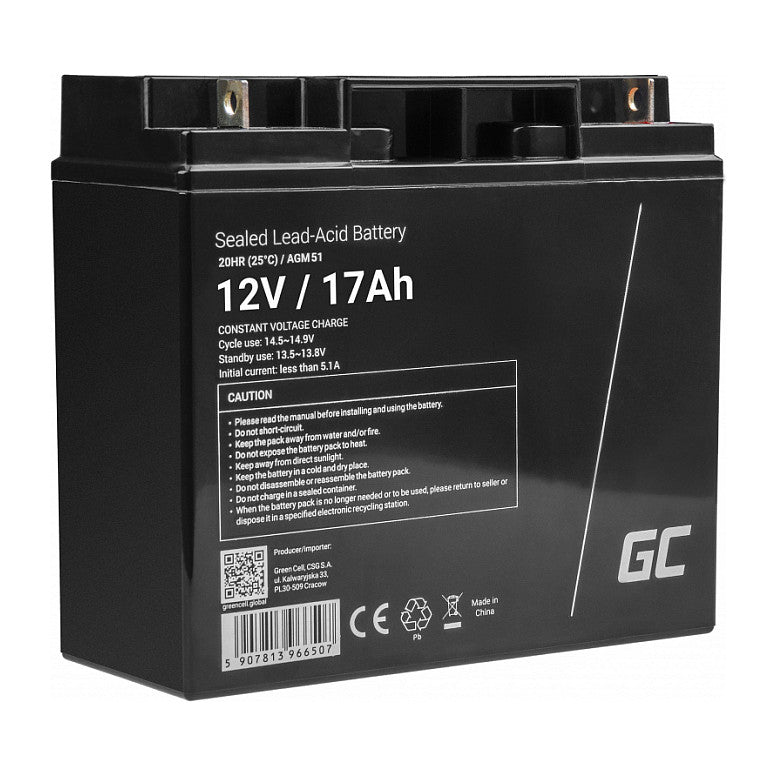 Green Cell Bleisäure AGM51 17Ah/12V