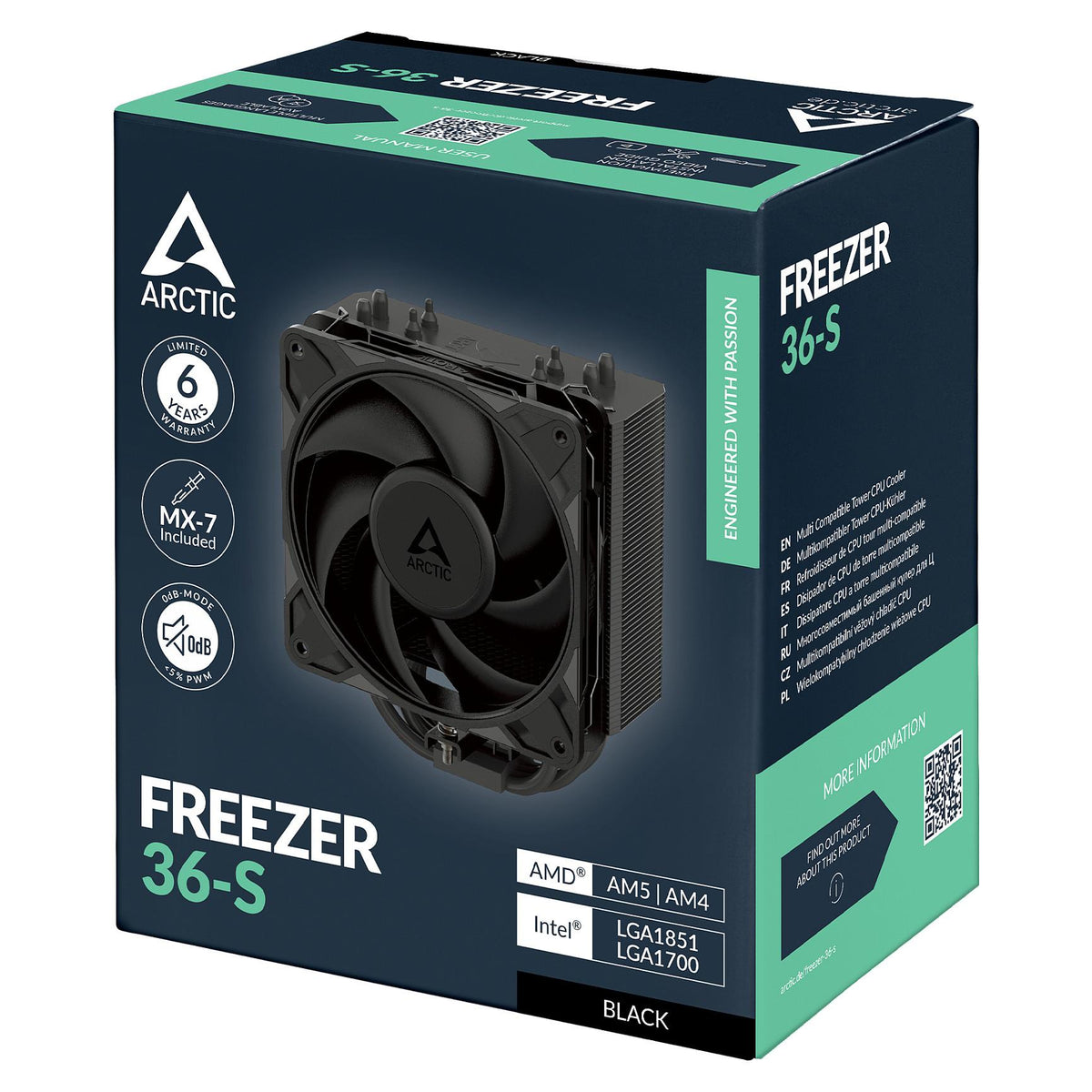 K Cooler Arctic Freezer 36-S Black