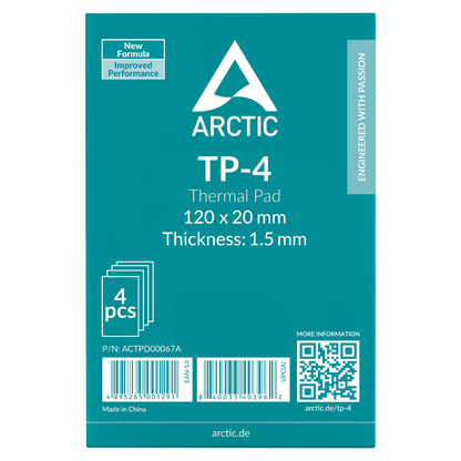 K Arctic Thermal Pad - ATP-4, -40-200 °C, 100/100/1,5mm 4pcs