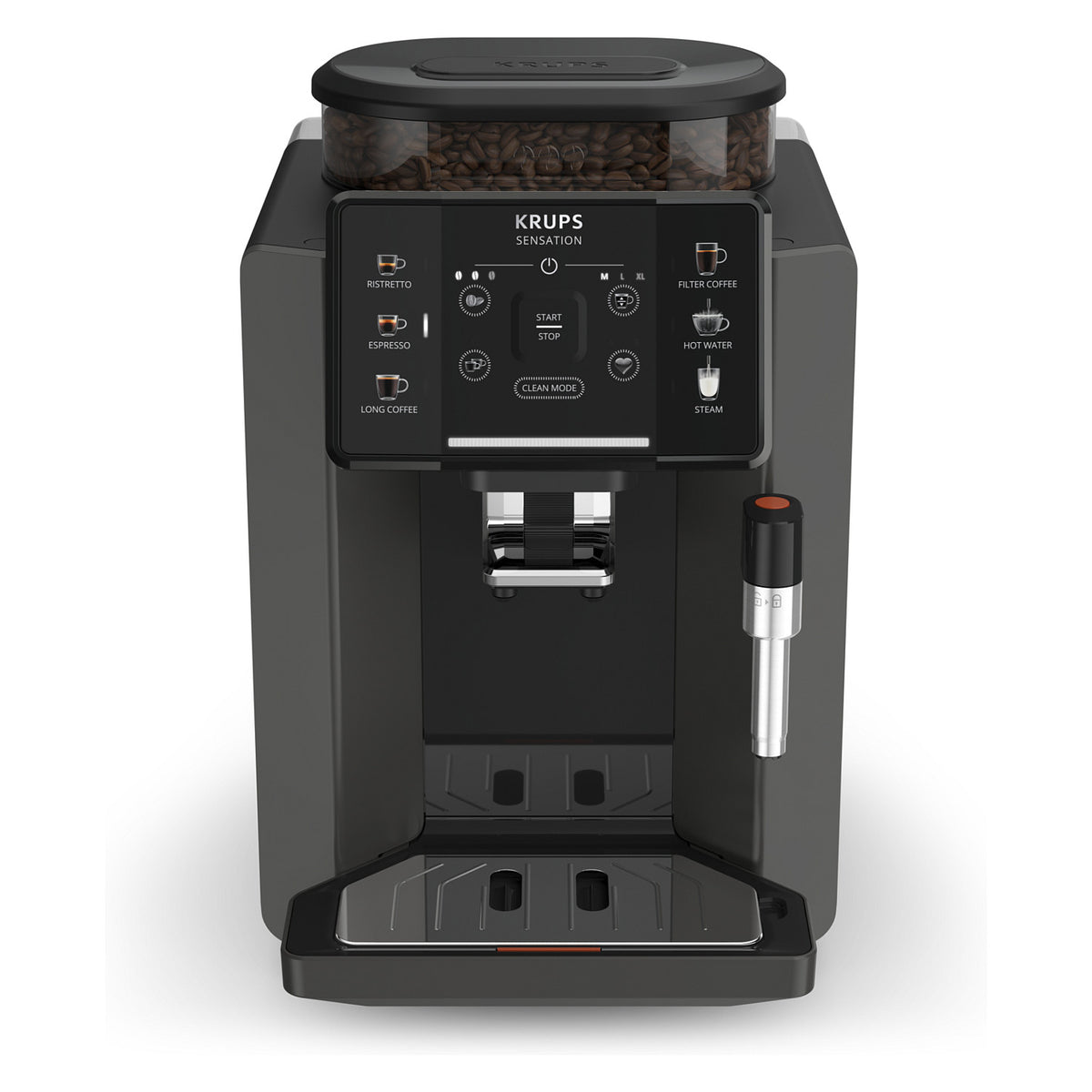 Krups Sensation Kaffeevollautomat mit Milchschaumdüse EA910810