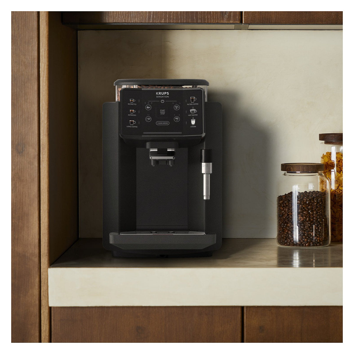 Krups Sensation Kaffeevollautomat mit Milchschaumdüse EA910810