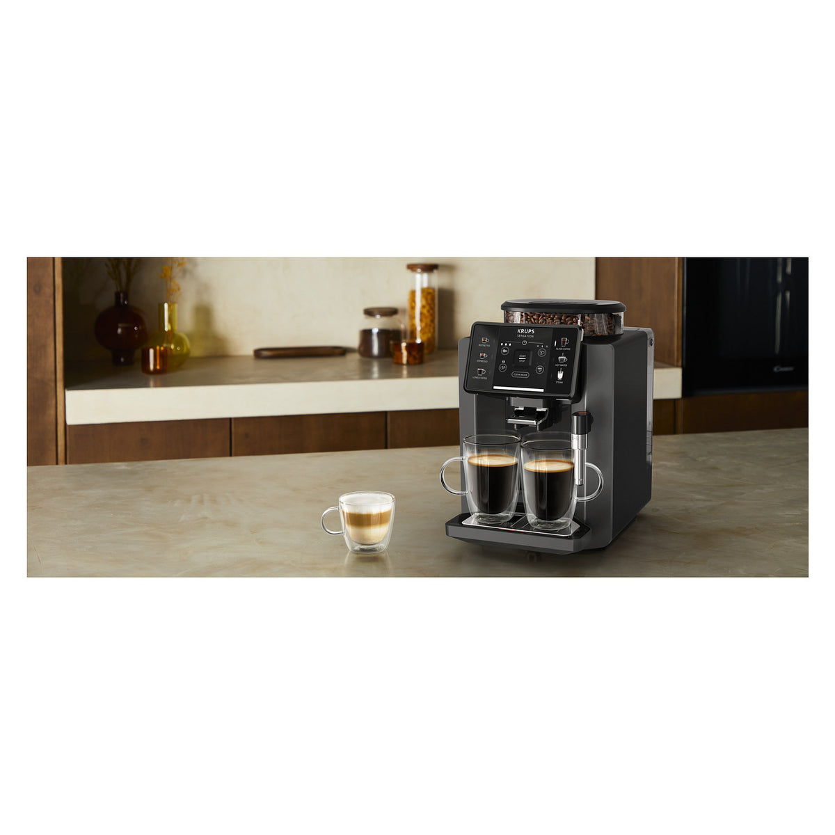 Krups Sensation Kaffeevollautomat mit Milchschaumdüse EA910810