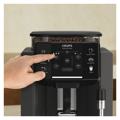 Krups Sensation Kaffeevollautomat mit Milchschaumdüse EA910810