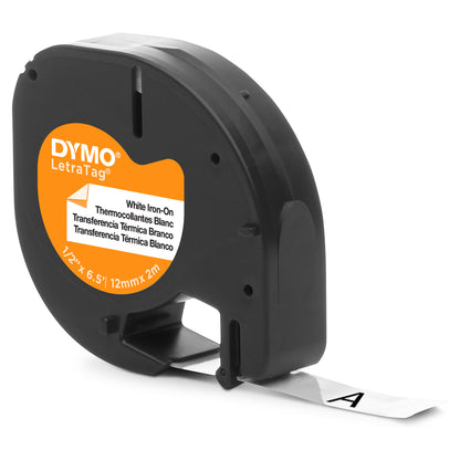Dymo Letratag Band aufbgelbar wei 12 mm x 2 m