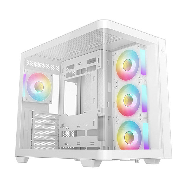 DeepCool CG530U 4F WH ATX Curved Glass Panoramic Case White