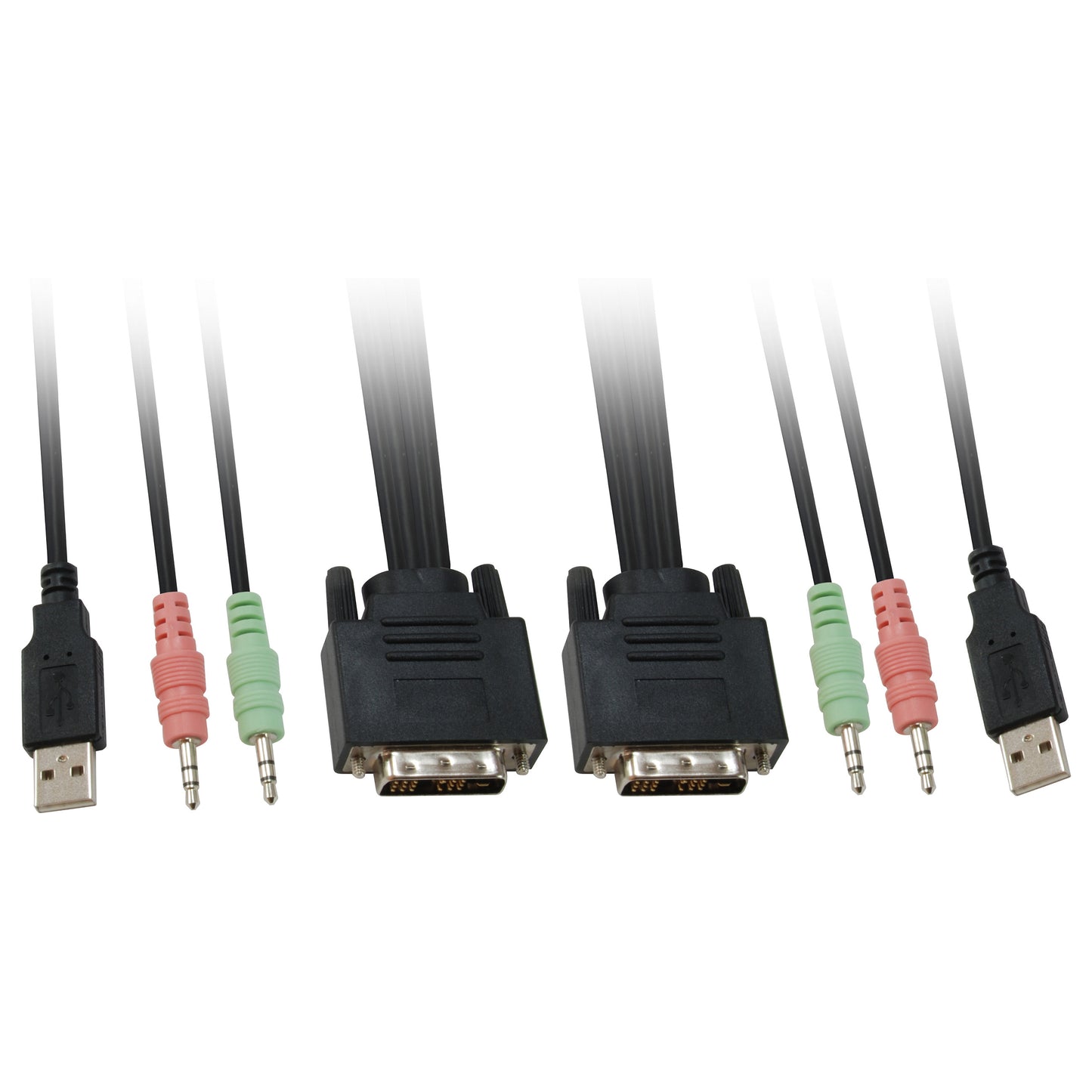 KVM Switch 2x DVI/USB KVM-0260 V2 mit Audio