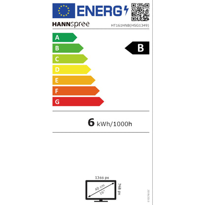Hannspree 39,6cm (15,6") HT161HNB 16:9 M-Touch HDMI schwarz