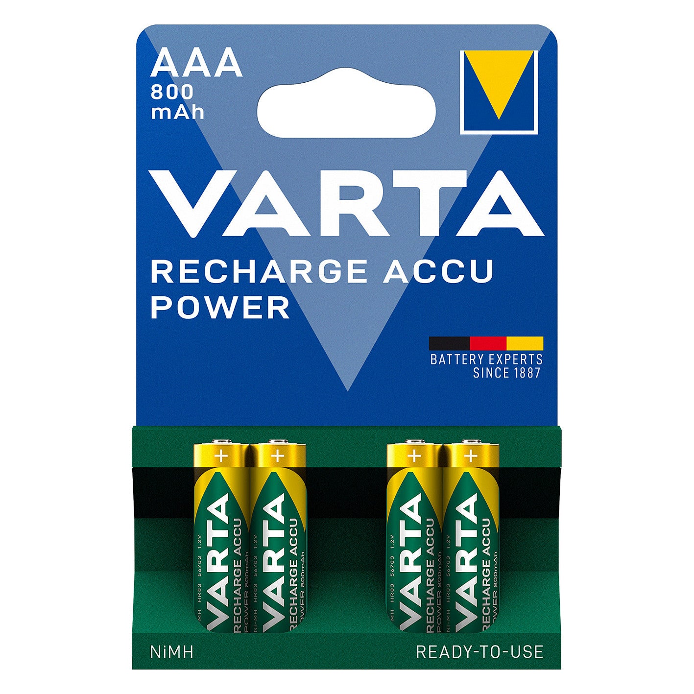 Akku AAA 1.2V (HR03) *Varta* Recharge Accu - 4er-Pack