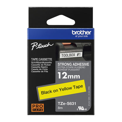 Brother TZE-S631 LAMINATED TAPE 12mm 8