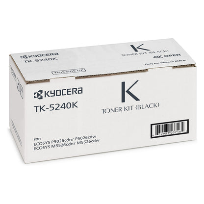 Kyocera Toner TK-5240K Schwarz bis zu 4.000 Seiten gem. ISO/IEC 19798
