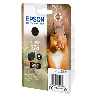 Epson Tinte 378 C13T37814010 Schwarz bis zu 240 Seiten